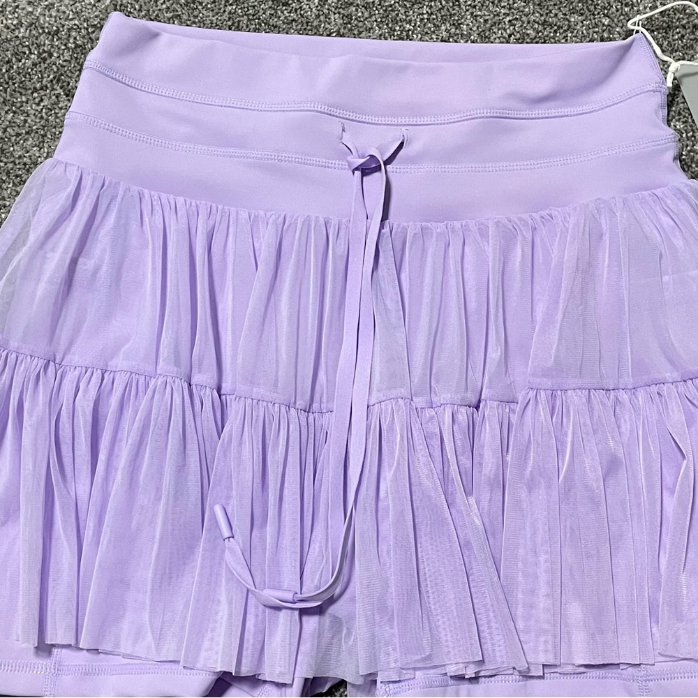 Popflex Pirouette Tiered Skort Digital Lavender